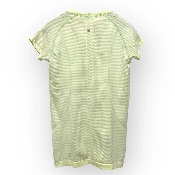 Lululemon swiftly tech short sleeve stretchy T-shirt, neon yellow, size 8 - Picture 3 of 13